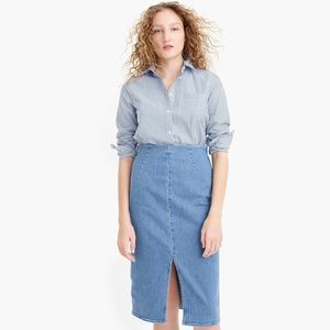 J. Crew: Denim Pencil Skirt